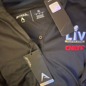 Antigua Black Chiefs Super Bowl LIV Polo
